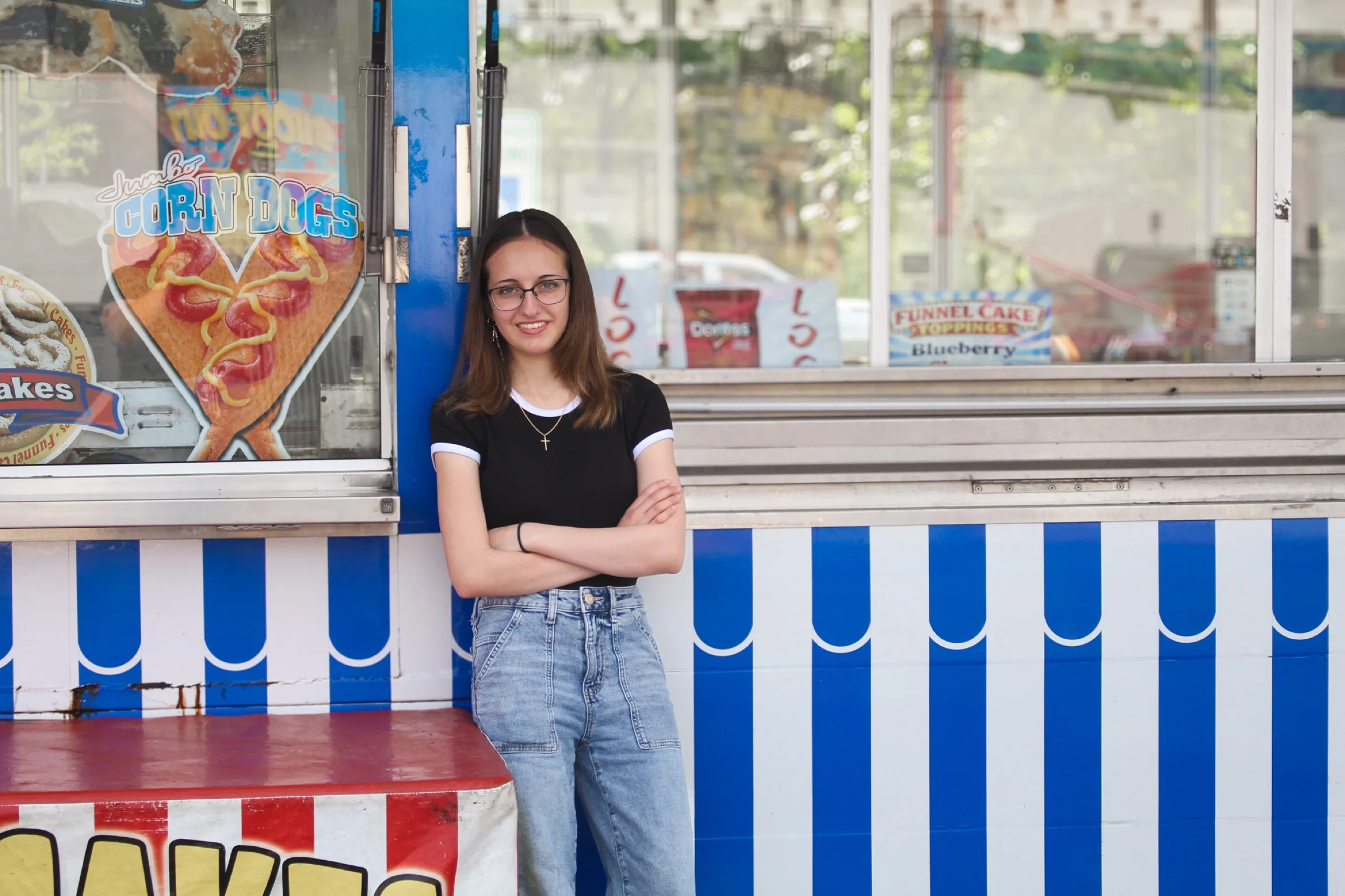 Individual portrait at fair